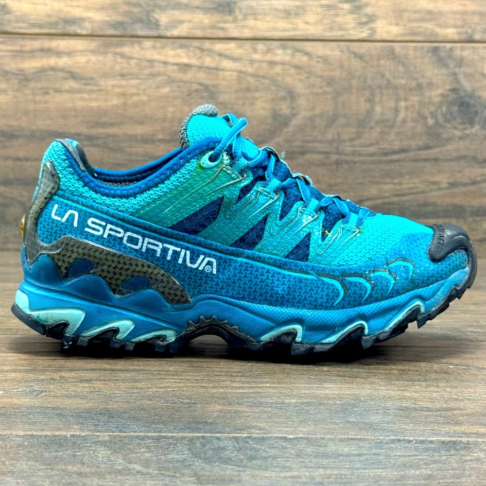 La Sportiva Shoes Womens 6.5 Ultra Raptor II Trail Blue Running Athletic-READ